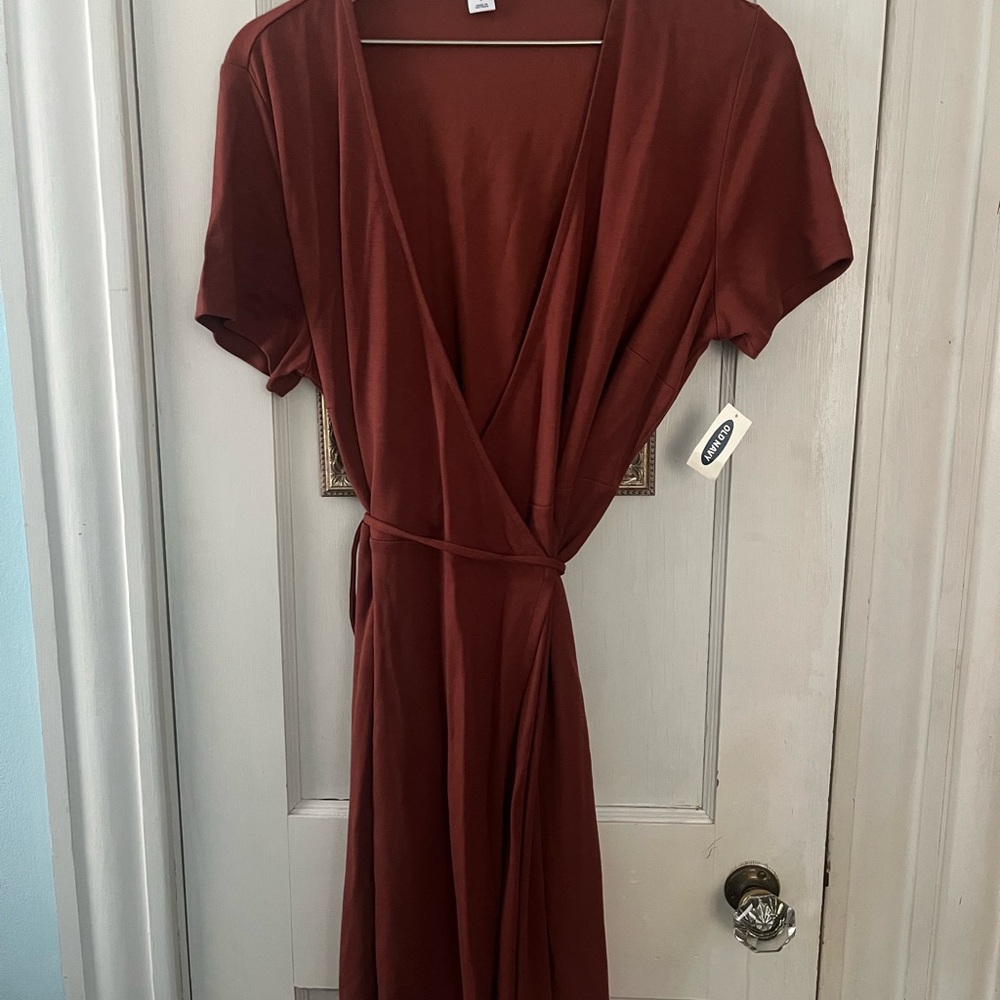 Old Navy Women's Terracotta Midi Dress